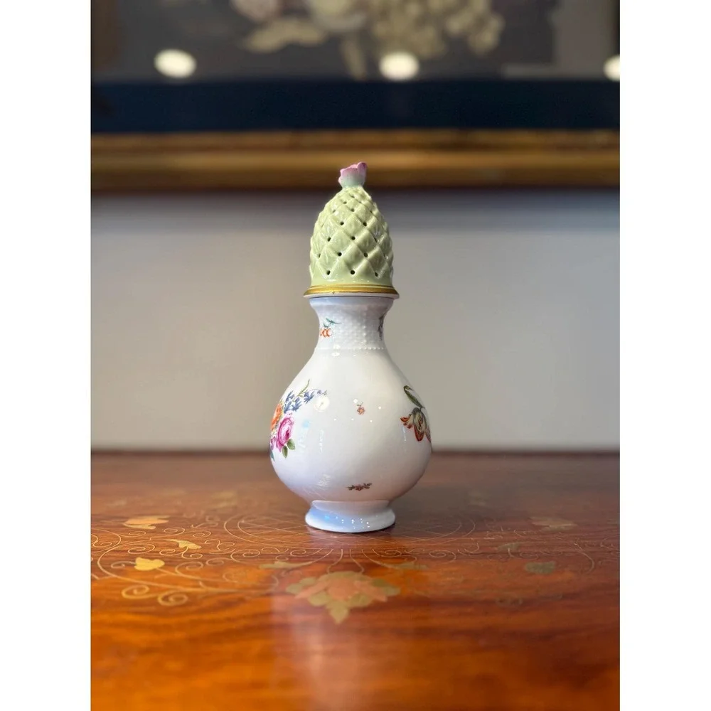 Vintage Bernardaud‎ Limoges Sugar Shaker - Floral Porcelain